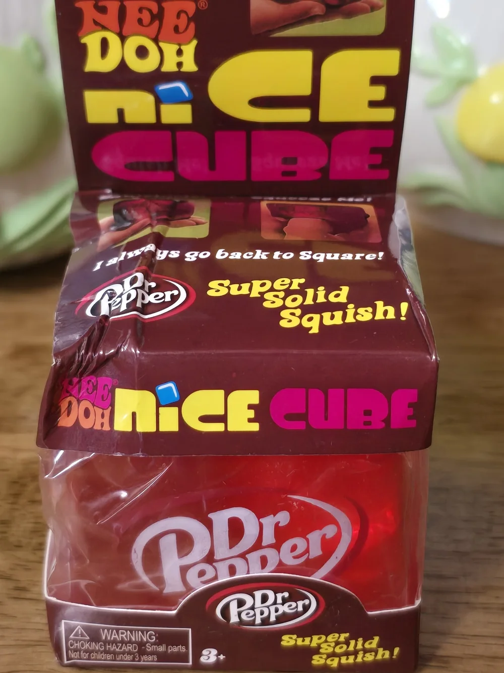 Dr.Pepper Themed Squishy Cube Toy